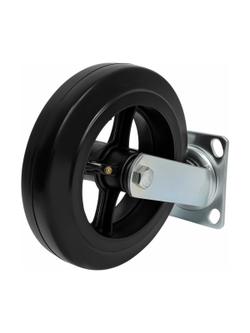 Колесо промышленное поворотное с подшипником 200мм резина/чугун Gigant G-04-09-20