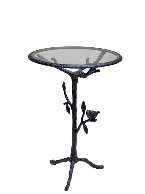 Стол "Птица" 68х49см Алюминий,стекло
