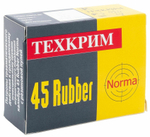 Патрон .45 Rubber ТЕХКРИМ NORMA с резиновой пулей (ОП), коробка 20 шт.