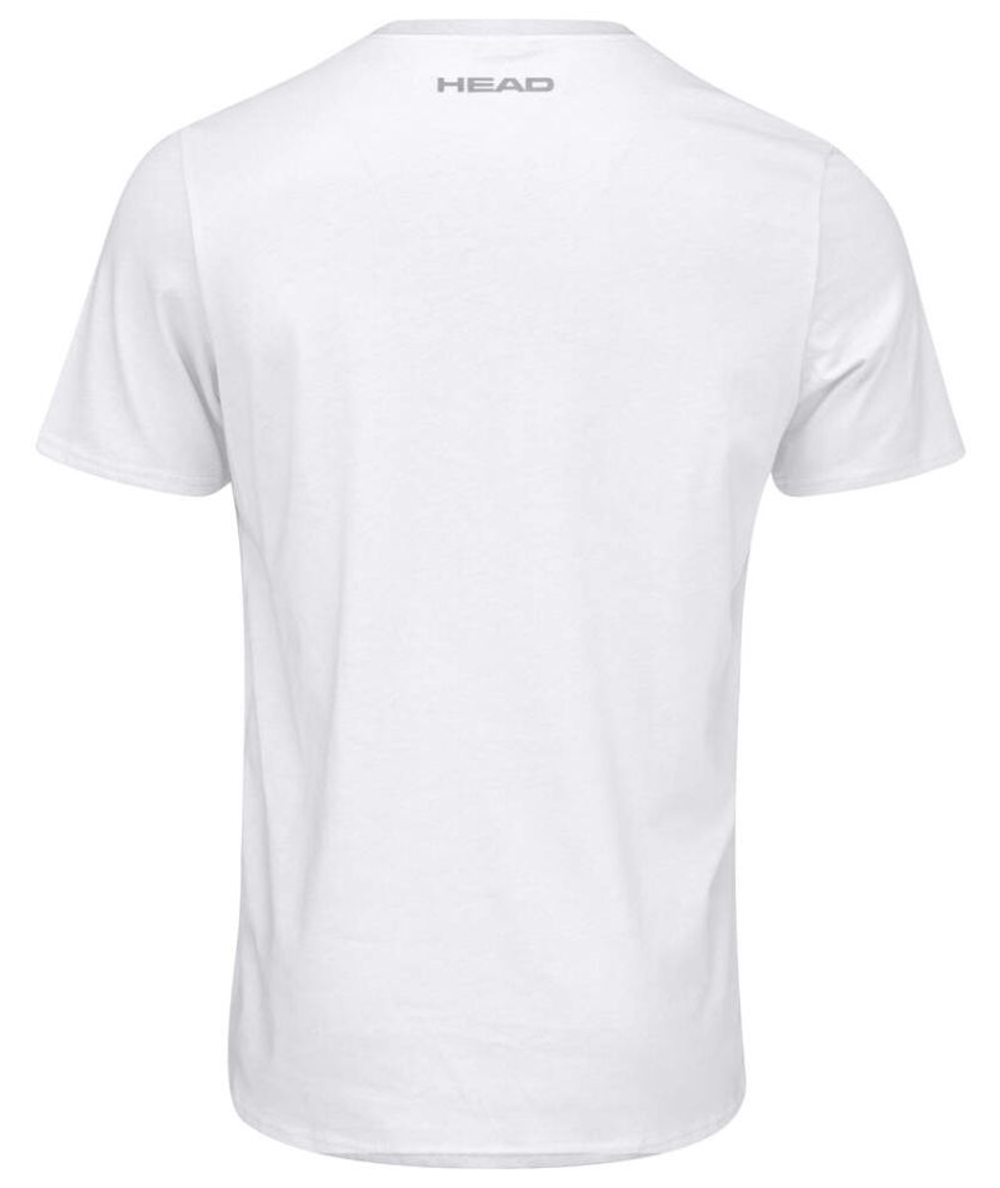 Мужская теннисная футболка Head Club Basic T-Shirt - white