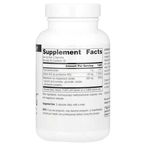 Source Naturals, Ultra-Mag ™, 90 веганских капсул