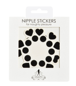 Чёрные открытые пестисы Круги и сердца