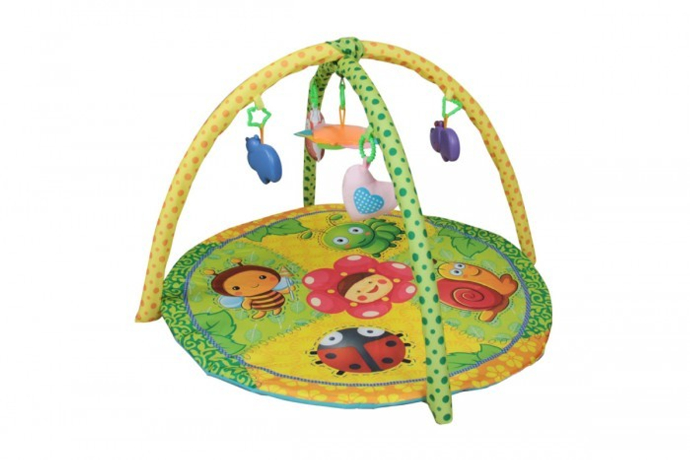 Развивающий коврик "Букашки", игрушки, зеркало