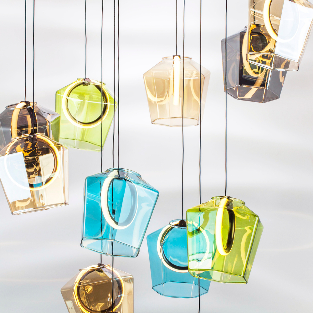 796229 Люстра CARAMELLO LED 12х6W 1400LM КОФЕЙНЫЙ/МУЛЬТИКОЛОР 3000K