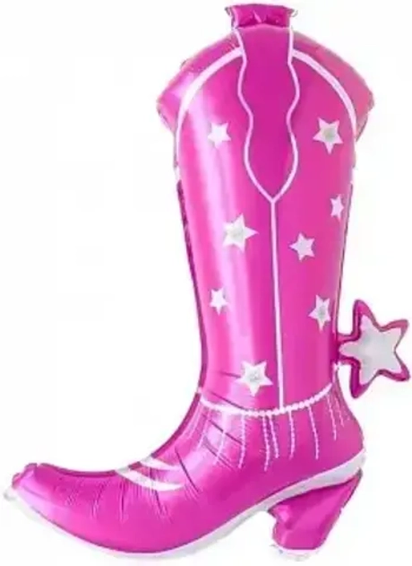 Шар фольга фигура 76см. Стильный сапог