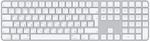 Беспроводная клавиатура Apple Magic Keyboard with Touch ID and Numeric Keypad русская (белый) (MK2C3)