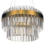 Citilux Sheldon CL339143 LED Люстра хрустальная с пультом Бронза