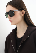 Спортивные очки 100% RENSHAW Polished Black - Grey-Green Lens