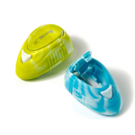 Точилка пластиковая Yalong, 1 отверстие, фигурная, с контейнером, цвет ассорти, картонная упаковка