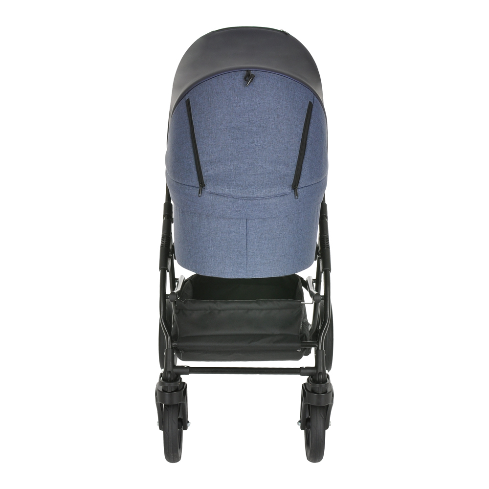 PITUSO Коляска 2 в1 Nino  короб+прогулка Antracyt+Кожа Metalic Grey