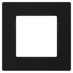 Рамка для розеток и выключателей ЭРА Серия 12 12-5201-05 на 1 пост, Классик, антрацит