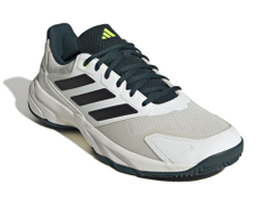 Теннисные кроссовки Adidas CourtJam Control 3 M Clay - off white/silver metallic/aurora ivy