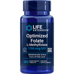 Optimized Folate (L-Methylfolate) 1700 мкг 100 таблеток Life Extension