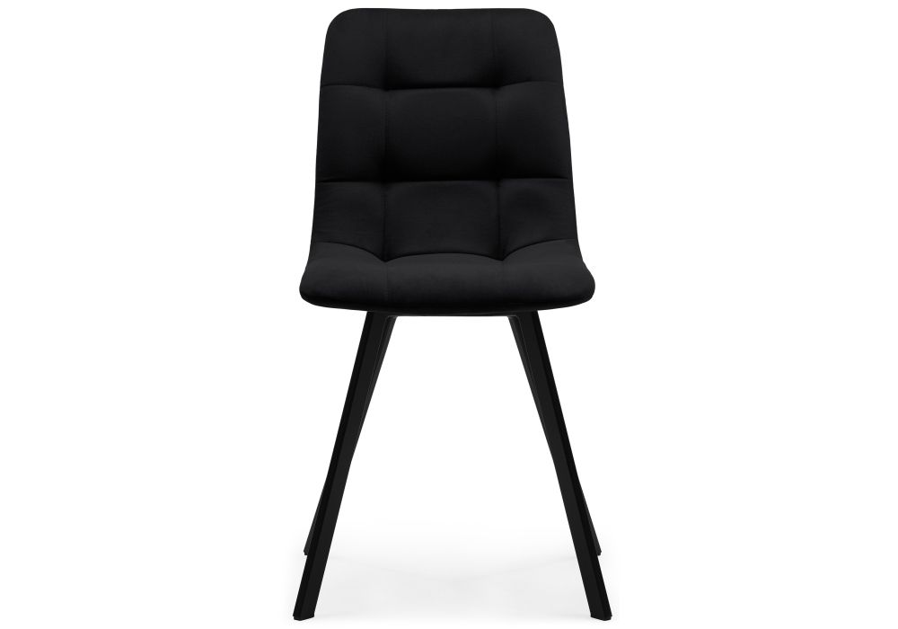 Стул на металлокаркасе Чилли П черный велюр / черный