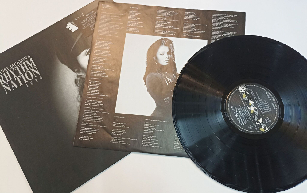 Винтажная виниловая пластинка LP Janet Jackson Rhythm Nation 1814 (Germany 1989)