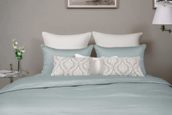 Постельное белье cемейное Сlaire Batiste Atelier Lot бирюзовое