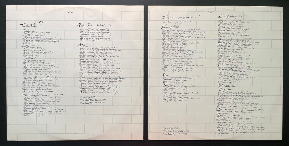 Pink Floyd - The Wall 2LP (Швеция 1979г.)