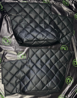 Коврики (утеплитель) под сиденья УАЗ 452 Буханка (чёрная нить ромб)