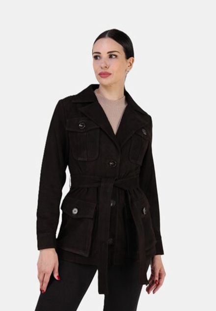 Кожаная куртка демисезонная замшевая