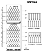 Винный шкаф La Sommeliere MZ2V165