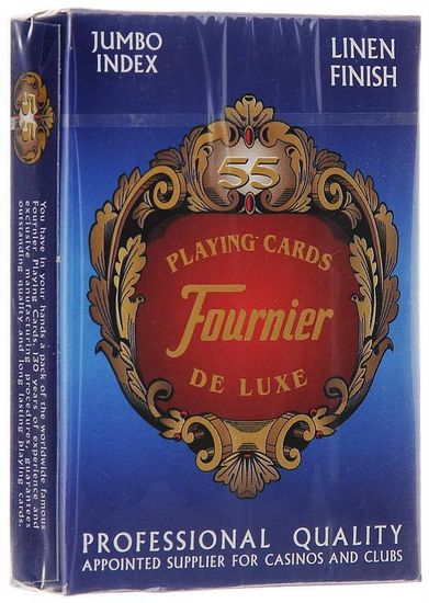 Карты Fournier no 818 g - linen finish red/blue