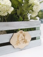 Композиция в ящике "Гортензия"