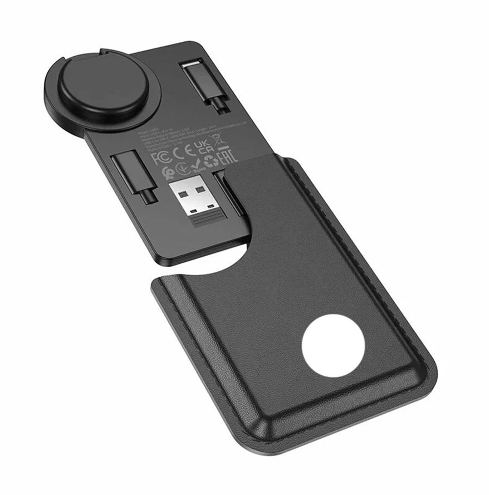Беспроводное зарядное устройство Hoco CW58 для Apple Watch, набор с кабелем Type-C 60W и адаптерами