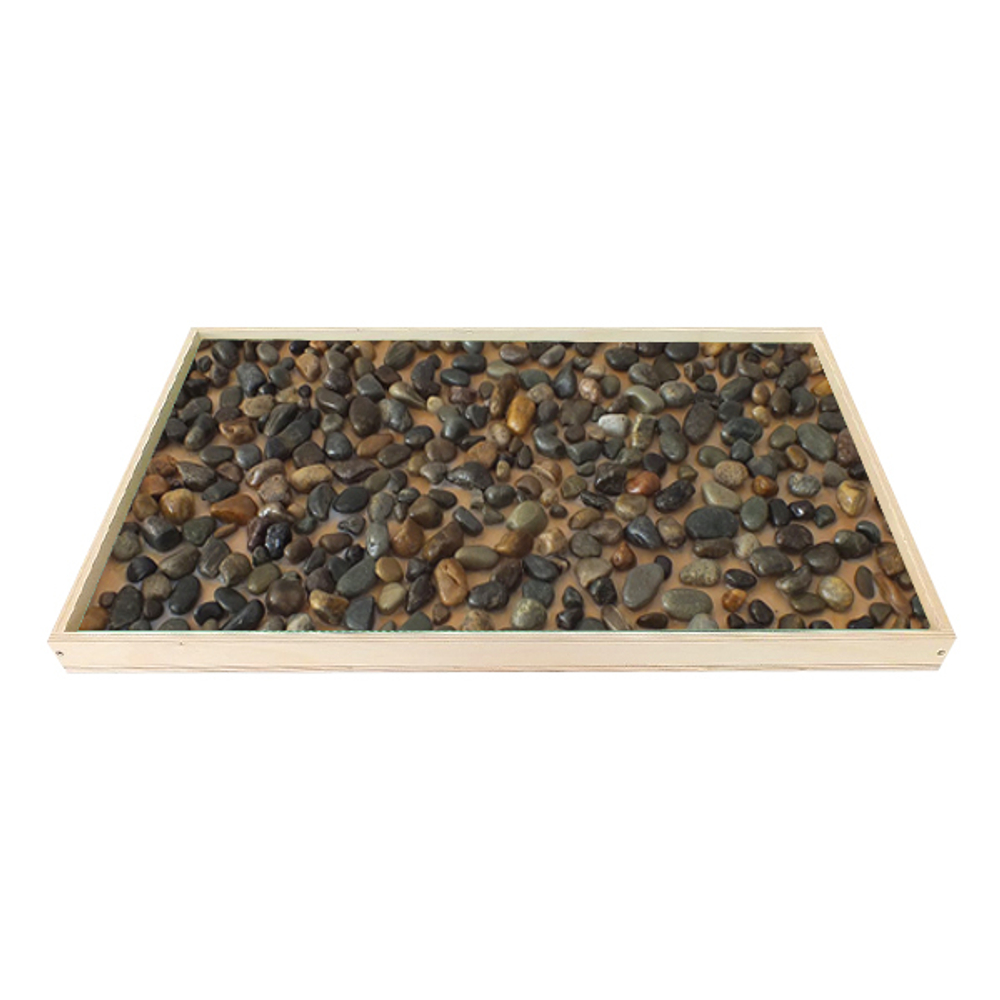 Тактильная дорожка из модулей с различными покрытиями и элементами