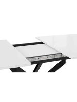 Стол кухонный Черный муар 134(173)х90х75 см