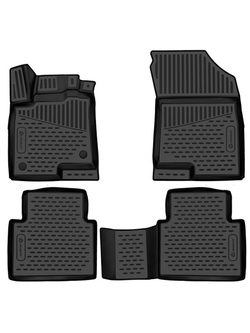 Коврики в салон для, HAVAL Jolion 2021-, 4WD, Внед, 5 дв., 4шт. (черный кант, полиуретан) KANT.ELEM3DA66905210K.BLK