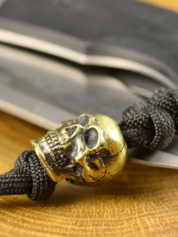 Бусина «Череп» из латуни