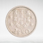 Portugal, 2.50 Escudos, 1969, VF