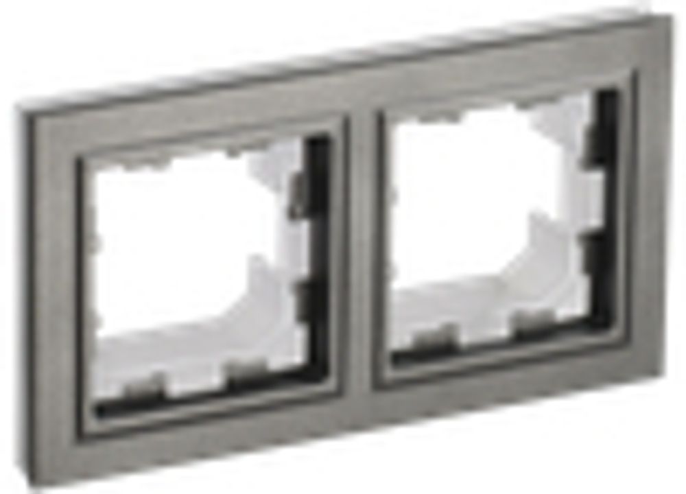 BRITE Рамка 2-местная IP44 РУ-2-БрШ-44 шампань IEK