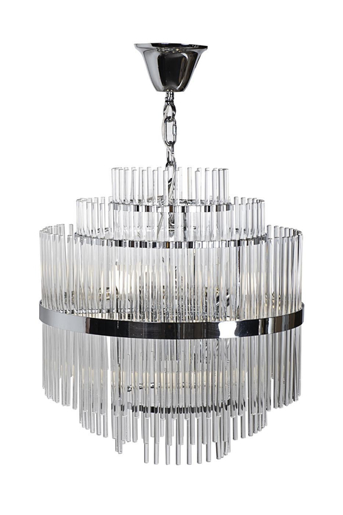 Люстра Garda Decor из стекла (хром)