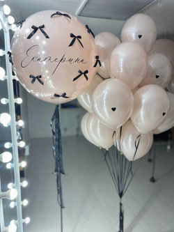 Воздушные шары с бантиками №2483