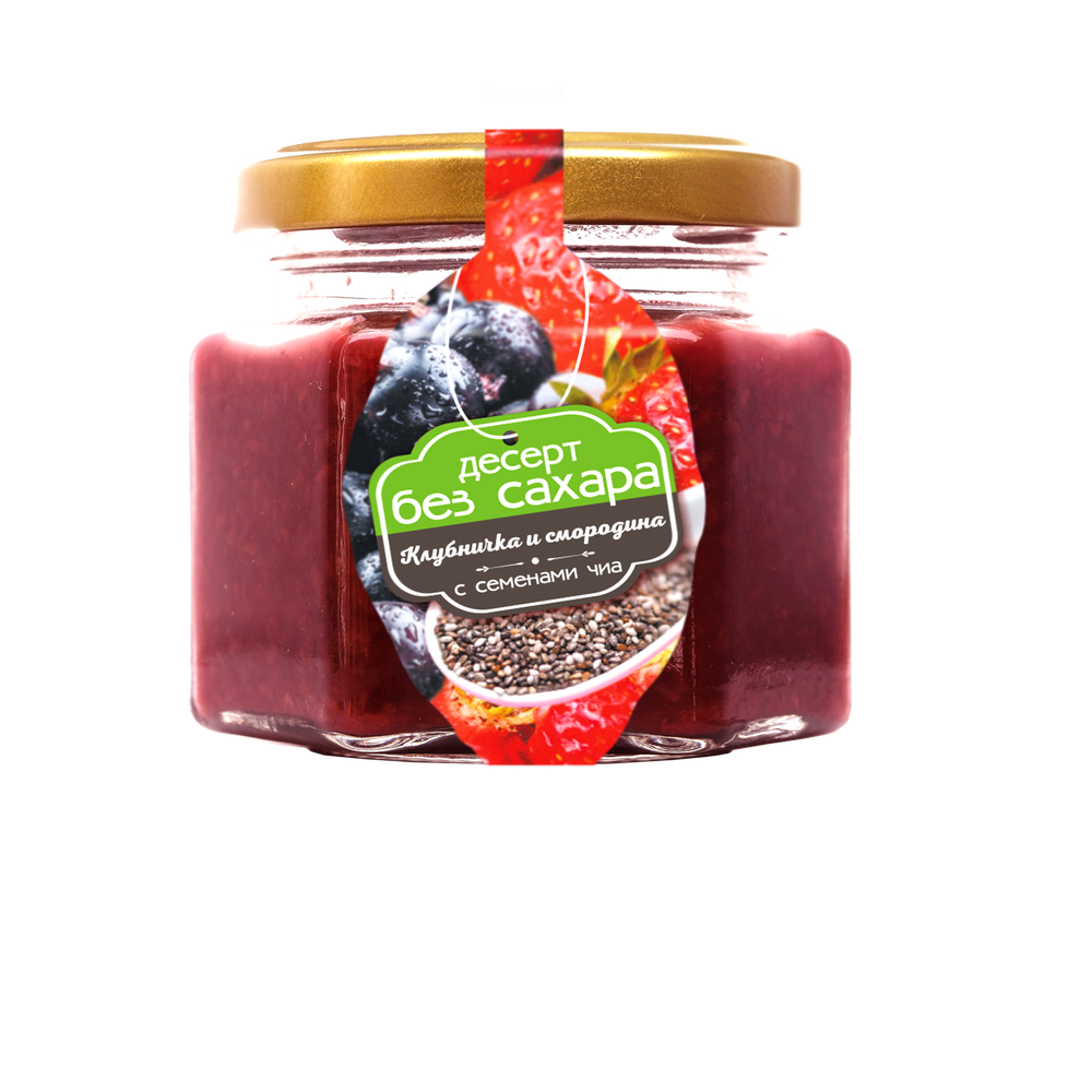 десерт клубничка и смородина_130 гр