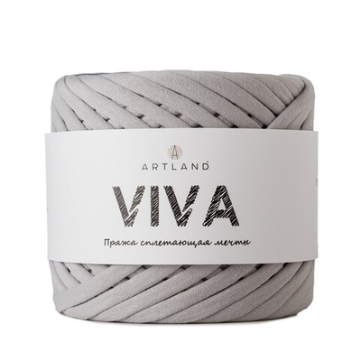 Трикотажная пряжа Viva, 100% х/б, 300 гр, 100 м, серый, ожидаем