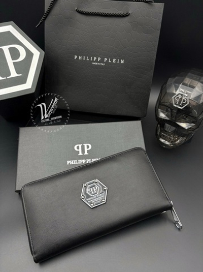 Кожаный кошелек на молнии Philipp Plein