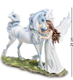 Veronese WS-249 Статуэтка «Ангел и Единорог» (Джоди Бергсма)