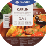Кастрюля нерж, 3.4 л, крышка стекло, Daniks, Карлин, GS-01332G-20, индукц