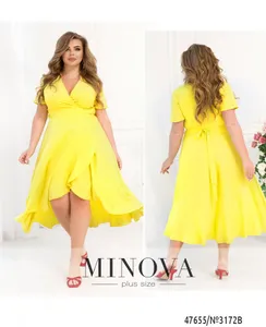 Платье 3172B-желтый Minova