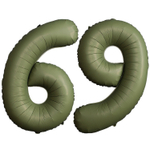 Шар фольгированный Цифра 9 101 см (Зеленый)