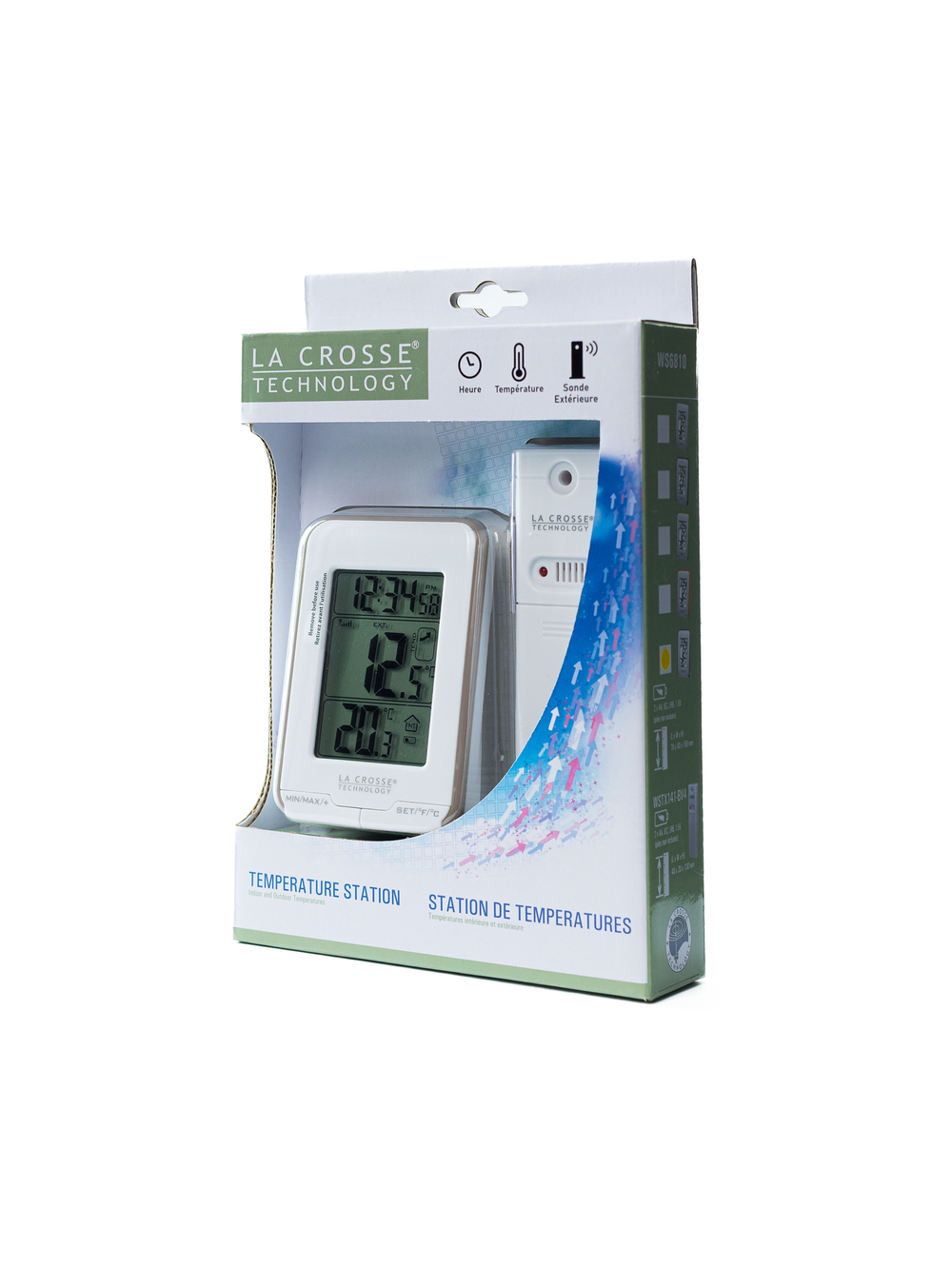 Термометр LA CROSSE WS6810 с наружным датчиком, taupe (серо-коричневый)