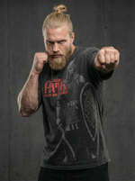 Футболка хлопковая мужская оверсайз LEGENDA Рать черная