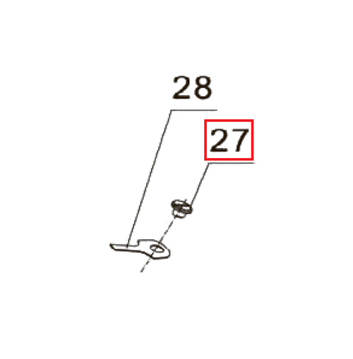 Запчасть №27 для PAG-PC84. Винт пружины отбоя