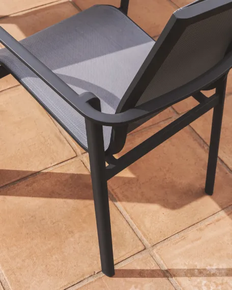 Уличный стул Canea из графитового алюминия