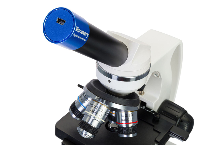 Микроскоп цифровой Levenhuk Discovery Atto Polar с книгой Невидимый мир