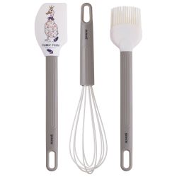 НАБОР: ВЕНЧИК, ЛОПАТКА, КИСТОЧКА AGNESS, 3 ПРЕДМЕТА, СЕРИЯ "FAMILY FARM"