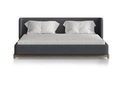 Кровать Basic спальное место 180*200 см (серый, твид)