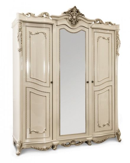 Шкаф  ДЖОКОНДА  3-х ств. крем глянец